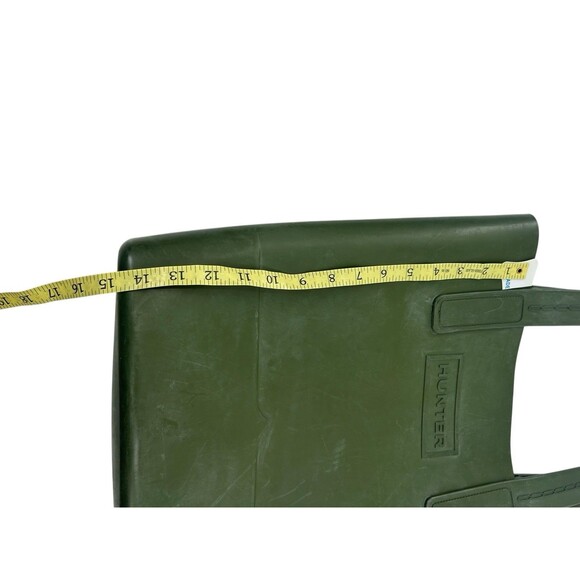 Hunter Tote Shoulder Bag Womens Rubber Green Open Style Double Top Handle Garden - Picture 13 of 13